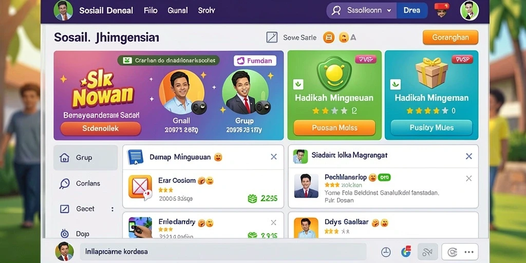 Komunitas aktif yang mendukung pemain baru.